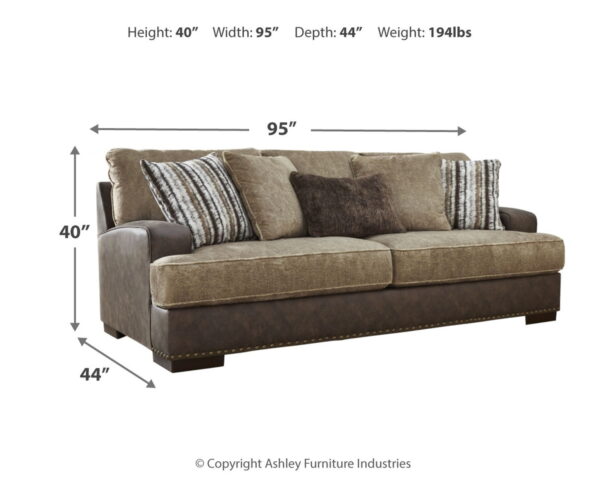 Alesbury - Chocolate - Sofa - Image 2
