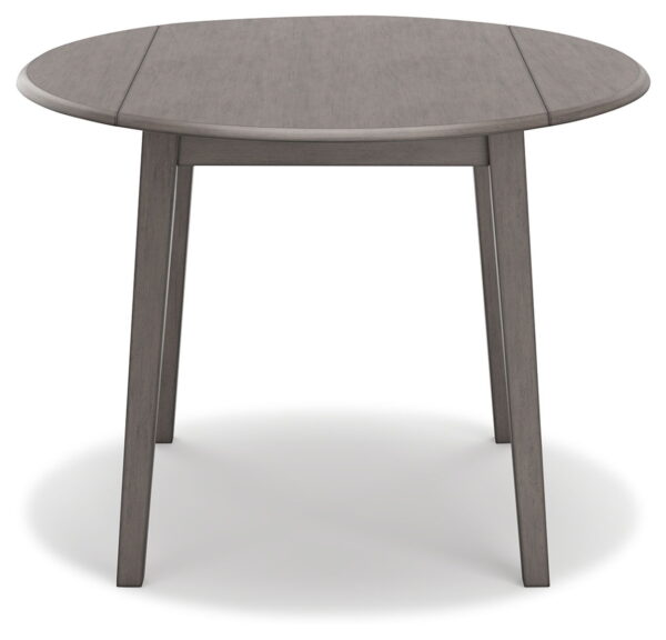 Shullden - Gray - Round Drm Drop Leaf Table - Image 2