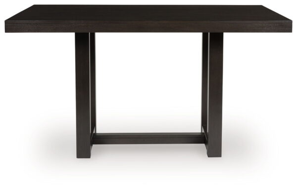Neymorton - Dark Grayish Brown - Rectangular Dining Room Counter Table - Image 3