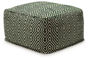 Abacy - Pouf - Green / Ivory