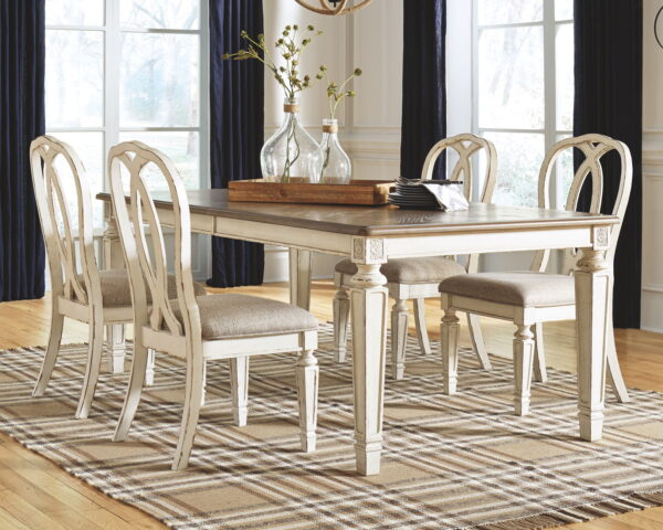 Realyn - Chipped White - Rectangular Dining Room Extension Table - Image 3
