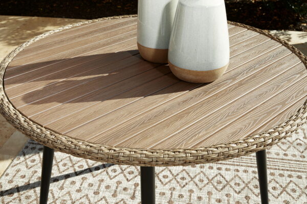 Amaris - Brown / Black - Round Dining Table - Image 3