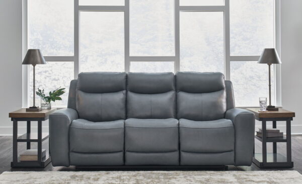 Mindanao - Steel - 2 Pc. - Power Reclining Sofa, Power Reclining Loveseat with Console - Image 3