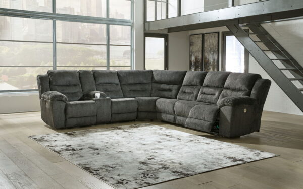 Nettington - Power Reclining Sectional - Image 4