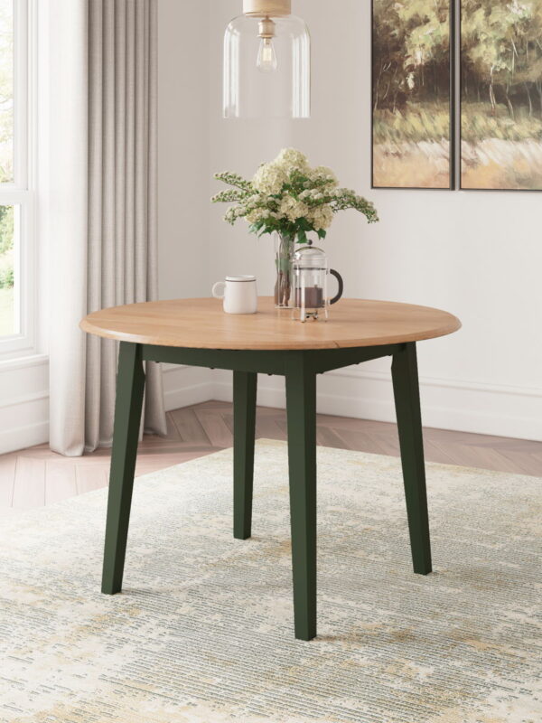 Gesthaven - Round Dining Room Drop Leaf Table - Image 8