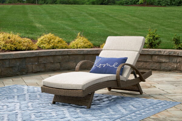 Beachcroft - Beige - Chaise Lounge With Cushion - Image 2
