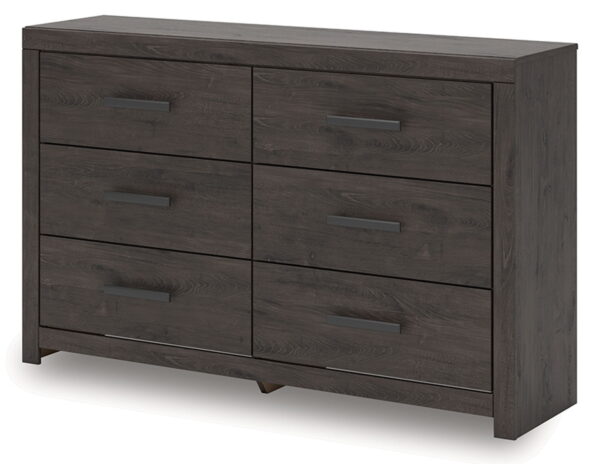 Prendonea - Charcoal - Six Drawer Dresser - Image 2