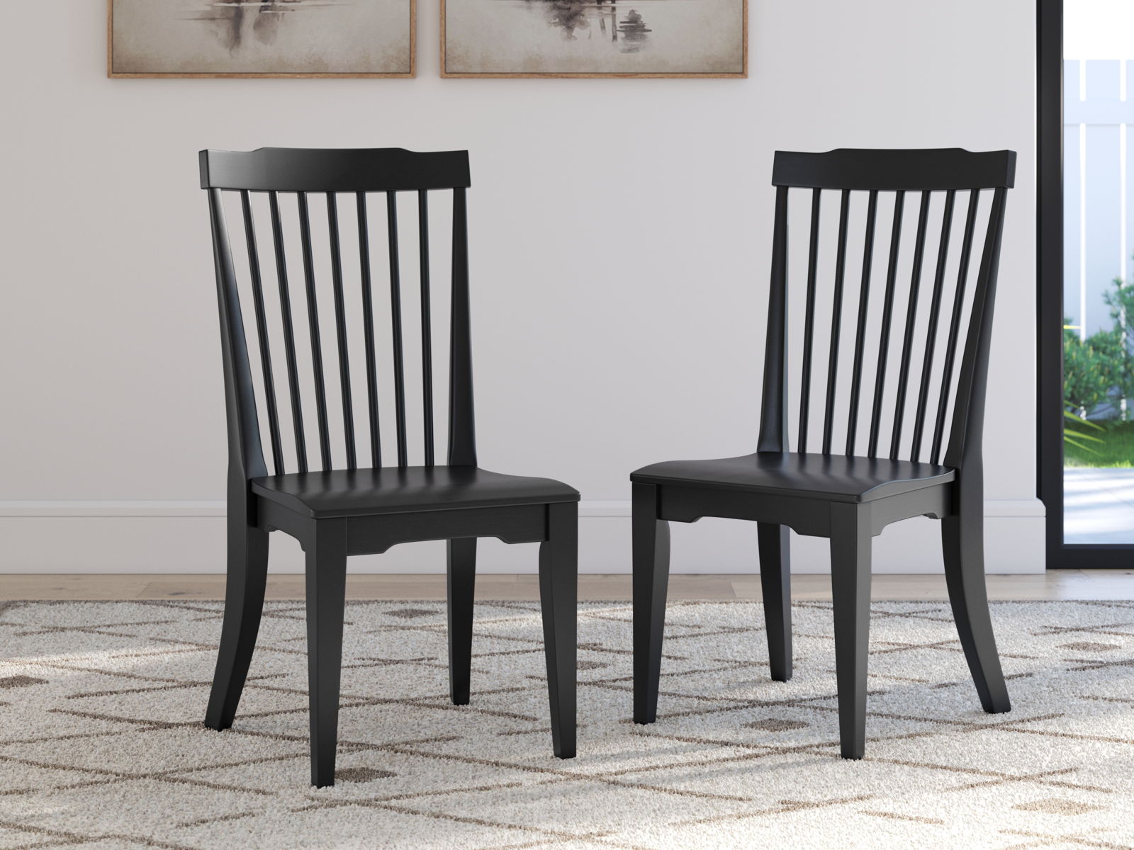 Brenkerton - Dining Room Side Chair (Set of 2) - Black - Image 2