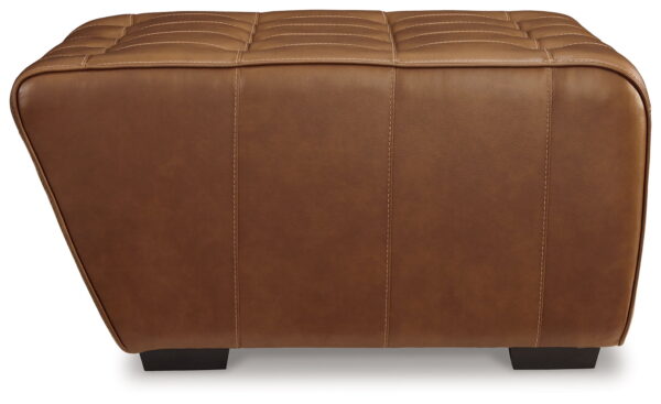 Temmpton - Chocolate - Oversized Accent Ottoman - Image 4