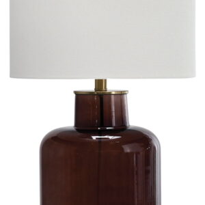 Mette - Brown / Gold Finish - Glass Table Lamp