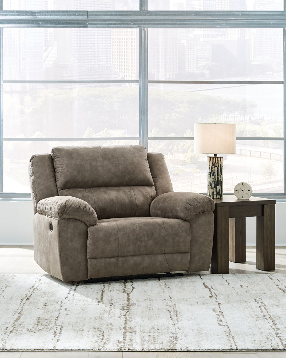 Laresview - Zero Wall Wide Seat Recliner - Fossil - Image 2