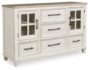 Shaybrock - Dresser - Antique White / Brown