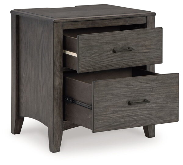 Montillan - Grayish Brown - Two Drawer Night Stand - Image 4