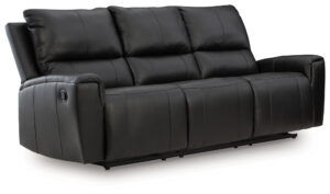 Glossmore - Reclining Sofa - Black