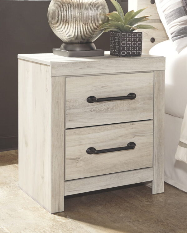 Cambeck - Whitewash - Two Drawer Night Stand - Image 3