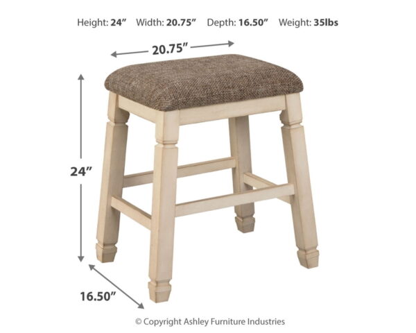 Bolanburg - Beige - Upholstered Stool (Set of 2) - Image 3