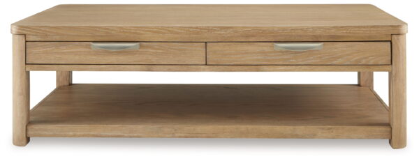 Rencott - Light Brown - Rectangular Cocktail Table - Image 4