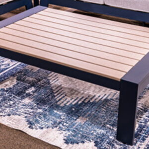 East Beach - Blue - Rectangular Cocktail Table