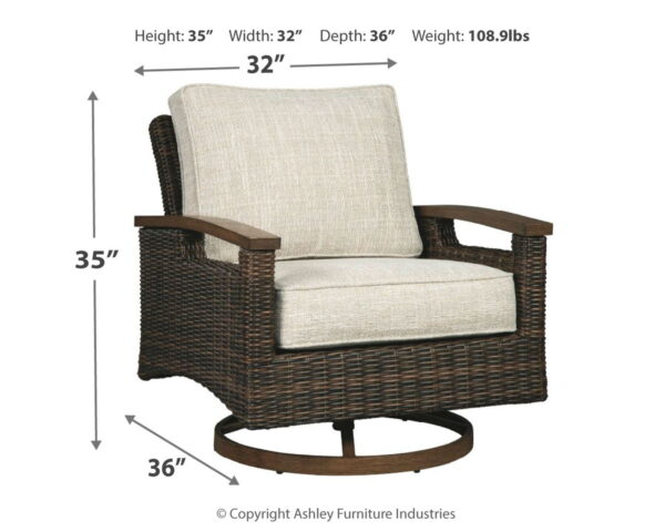 Paradise Trail - Medium Brown - Swivel Lounge Chair (Set of 2) - Image 2