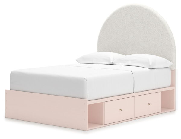 Wistenpine - Upholstered Panel Bed With Storage - Image 12