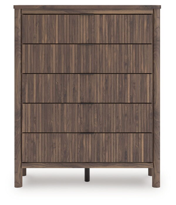 Pamytta - Brown - Five Drawer Wide Chest - Image 2