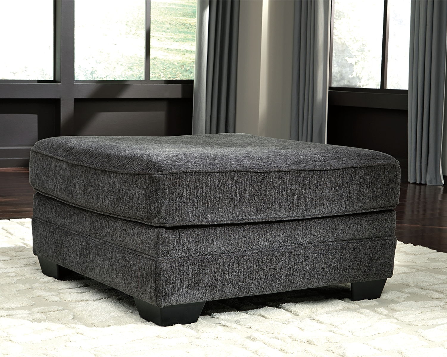Tracling - Oversized Accent Ottoman - Slate - Image 3