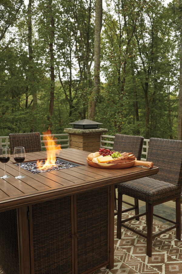 Paradise Trail - Outdoor Fire Pit Table Set - Image 2