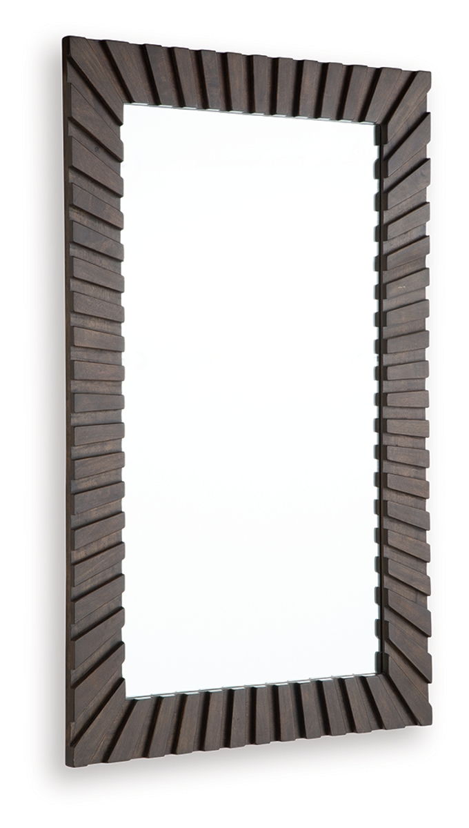 Advin - Accent Mirror - Dark Brown - Image 3