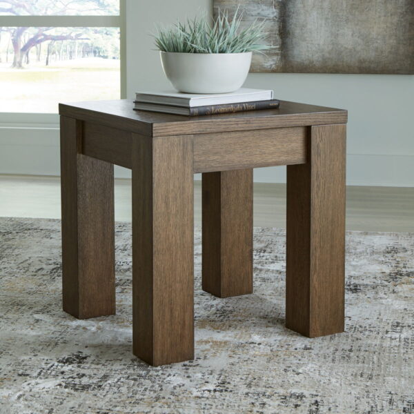 Rosswain - Warm Brown - Square End Table - Image 3