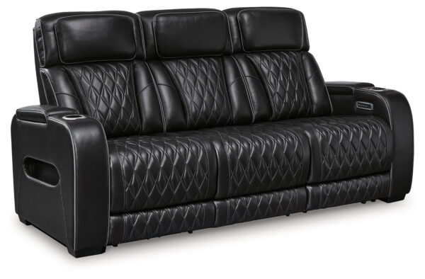 Boyington - Black - 2 Pc. - Power Reclining Sofa And Loveseat - Image 4