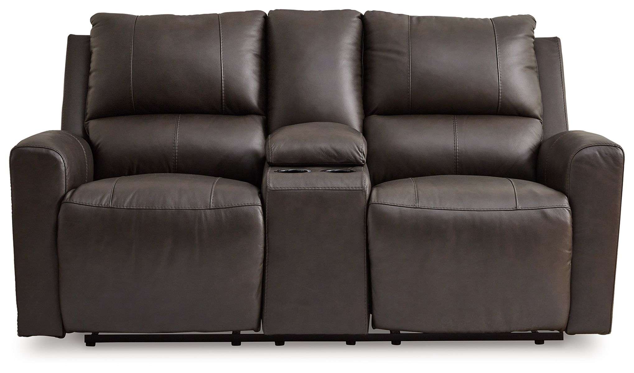 Boxmere - Dbl Power Reclining Loveseat with Console - Storm - Image 4