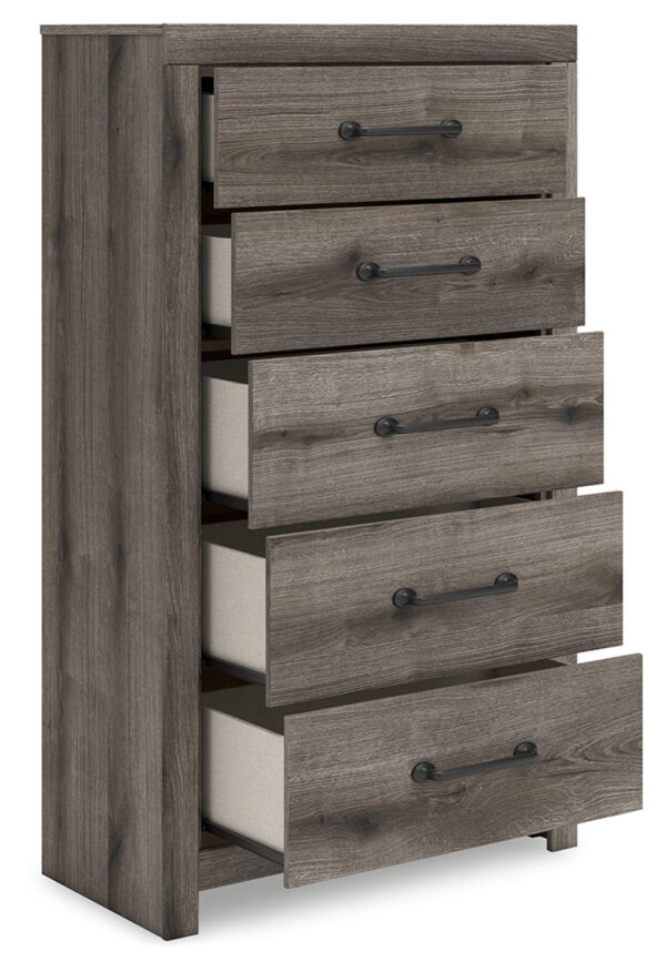 Graystorm - Brown Gray - Five Drawer Chest - Image 4