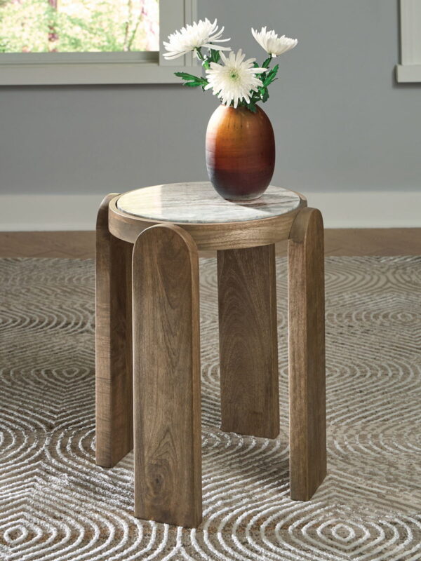 Gavrilley - Gray / White / Brown - Accent Table - Image 3