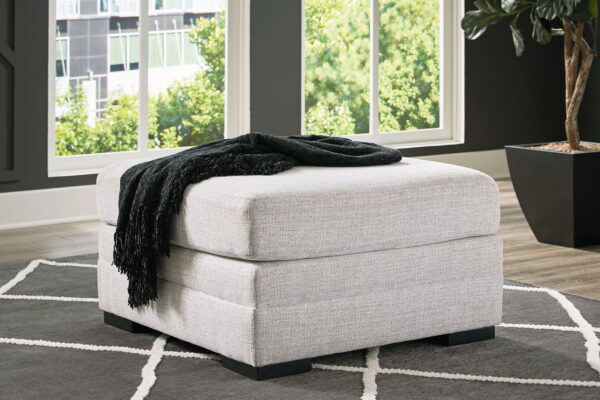 Koralynn - Stone - Oversized Accent Ottoman - Image 3