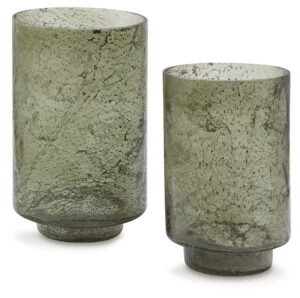 Clarkton - Candle Holder Set (Set of 2) - Green
