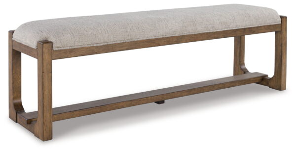 Cabalynn - Oatmeal / Light Brown - Large Uph Dining Room Bench - Image 4
