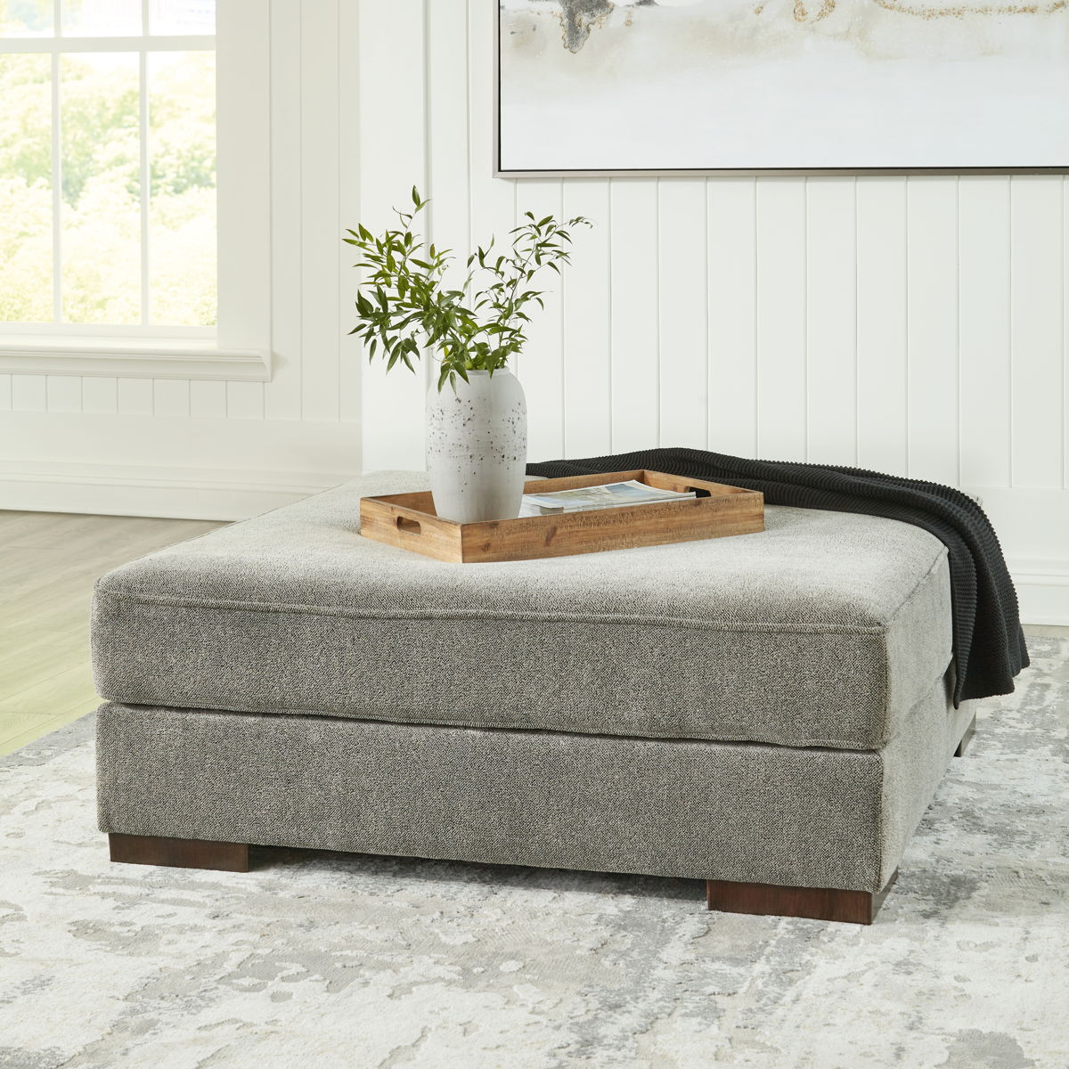 Bayless - Oversized Accent Ottoman - Smoke - Image 3