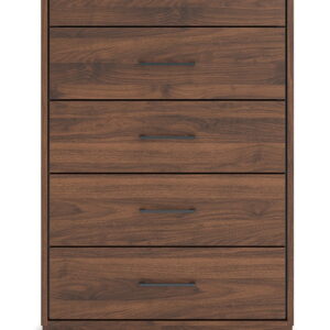 Fortlorn - Walnut Brown - Five Drawer Chest
