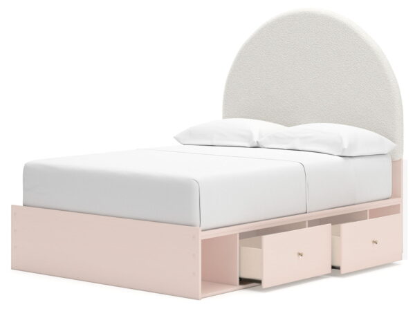 Wistenpine - Upholstered Panel Bed With Storage - Image 6