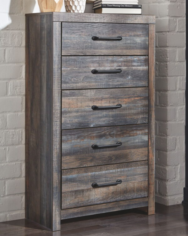 Drystan - Dresser, Mirror, Bookcase Bed Set - Image 3