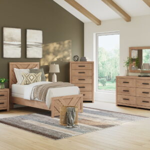 Sanginlane - Panel Bedroom Set