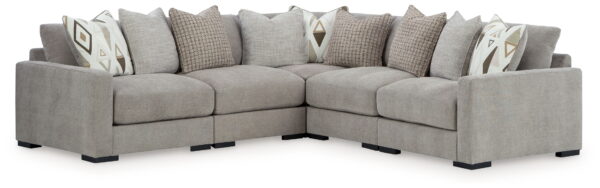 Aslan Court - Sectional With Ottoman Set - Image 4