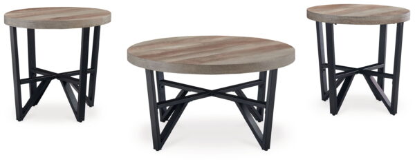 Deanlee - Grayish Brown / Black - Occasional Table Set (Set of 3) - Image 3