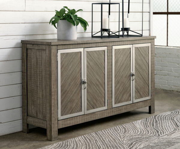 Krystanza - Weathered Gray - Dining Room Server - Image 3