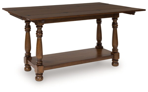 Sturlayne - Brown - Flip Top Sofa Table - Image 4