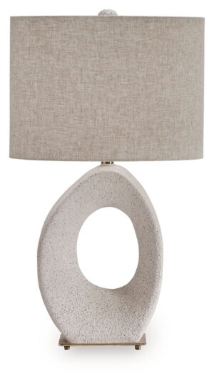 Trentlen - Paper Table Lamp - Cream / Gold Finish