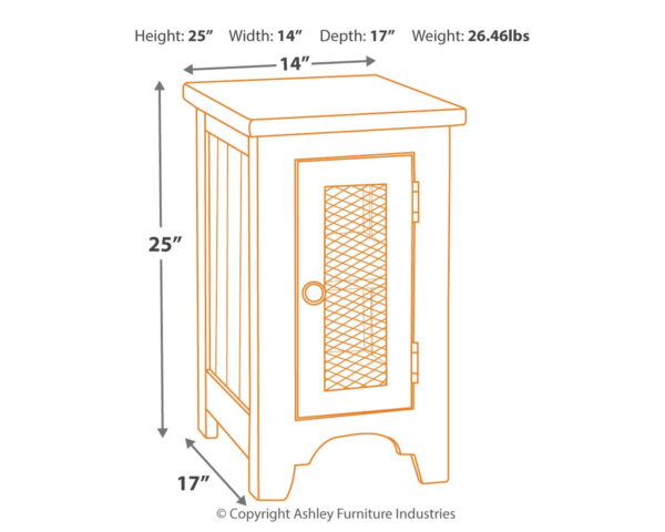 Wystfield - White / Brown - Chair Side End Table - Image 2