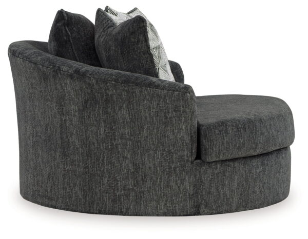 Biddeford - Shadow - Oversized Swivel Accent Chair - Image 2