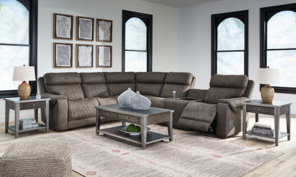 Hoopster - Gunmetal - Zero Wall Power Recliner with Console 6 Pc Sectional - Image 4
