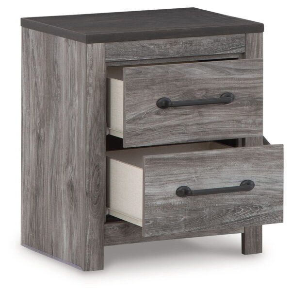 Bronyan - Dark Gray - Two Drawer Night Stand - Image 4